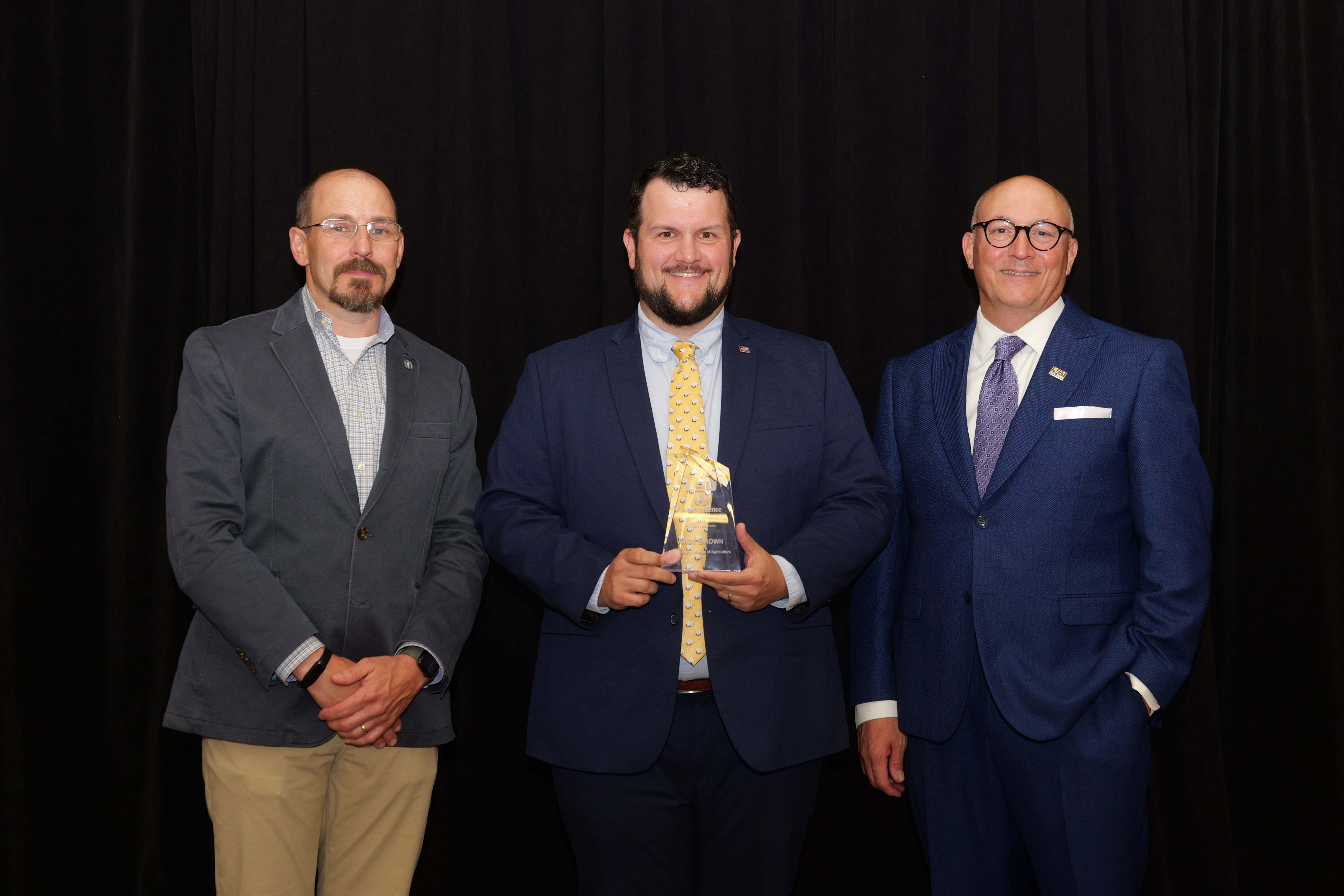 Andy Brown receiving award