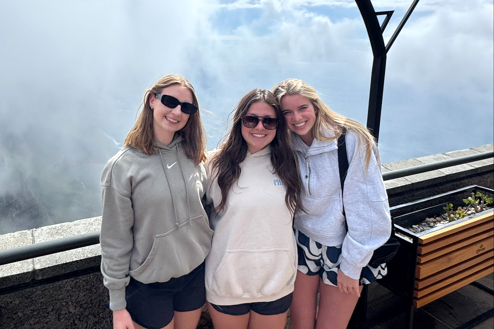 Carlie Fajardo posing with friends