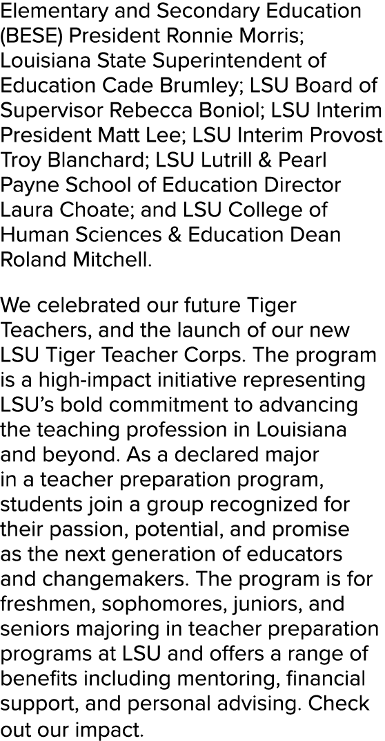 Elementary and Secondary Education (BESE) President Ronnie Morris; Louisiana State Superintendent of Education Cade B...